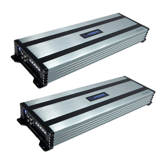 (2) HA-A1500.1 Car Stereo Class D Amp Mono 3000 Watt Subwoofer Amplifier - 1 Ohm Stable - Includes Bass Remote