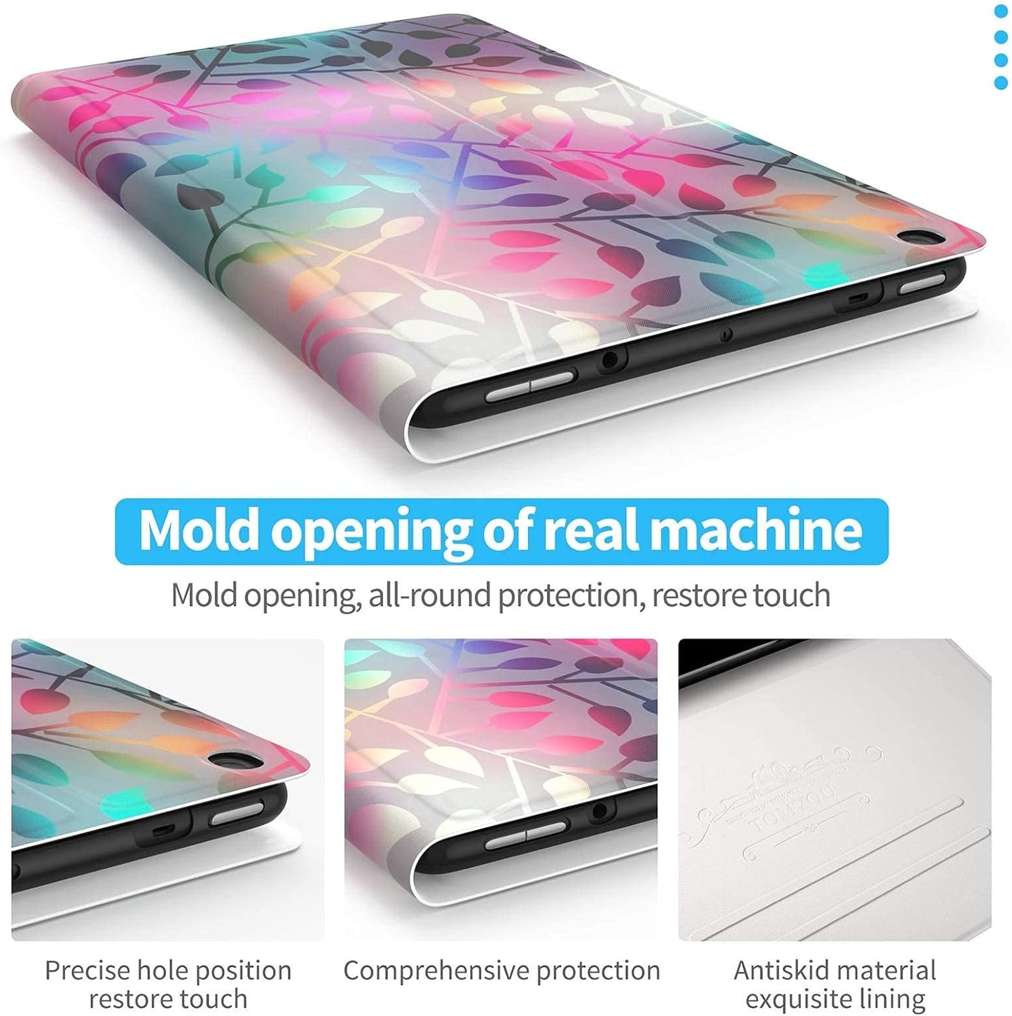 Case for Amazon Fire HD 10 Tablet (7Th Generation and 9Th Generation, 2017 and 2019 Release) - Slim Folding Stand Cover with Auto Wake/Sleep for 10.1 Inch Tablet